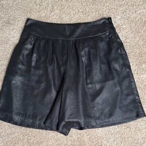 Armani Exchange High Waist Black Shorts